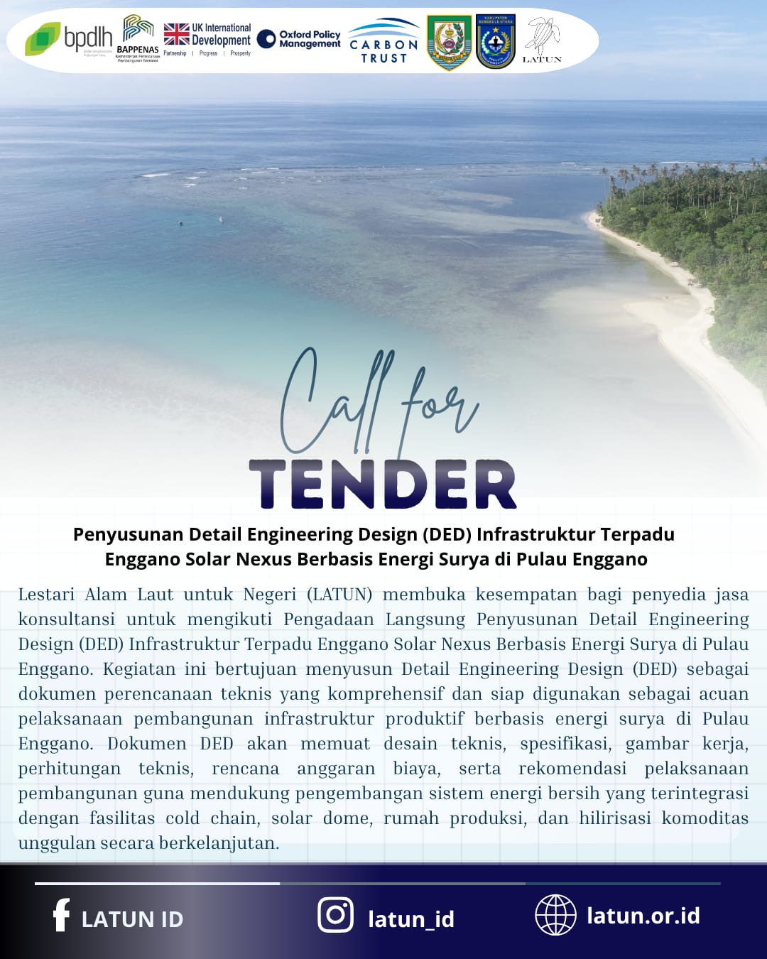 Pengumuman Pengadaan Detail Engineering Design (DED)